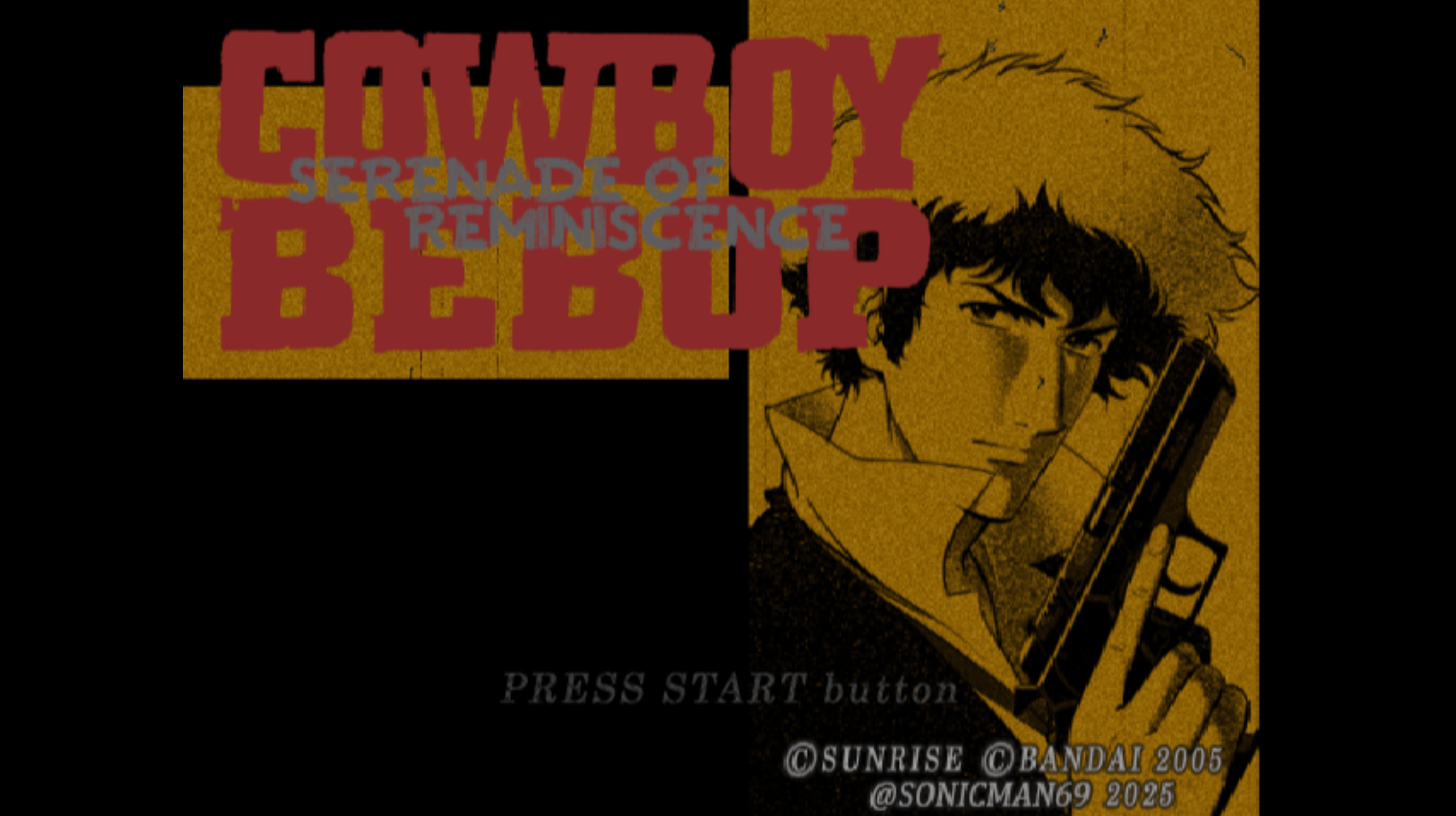 Cowboy Bebop: Tsuioku no Serenade start screen screenshot