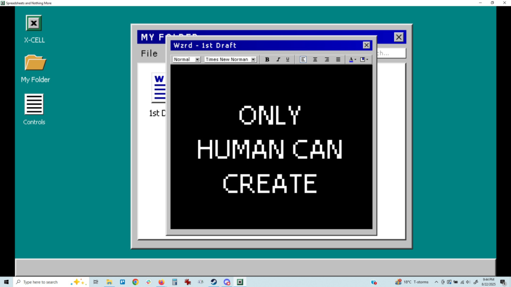 One of the messages in Spreadsheets and Nothing More