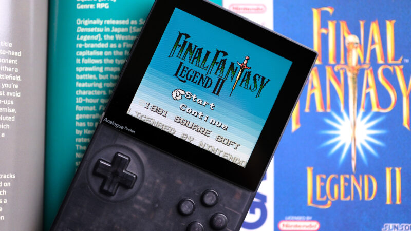 Final Fantasy Legends II in color on Analogue Pocket screen