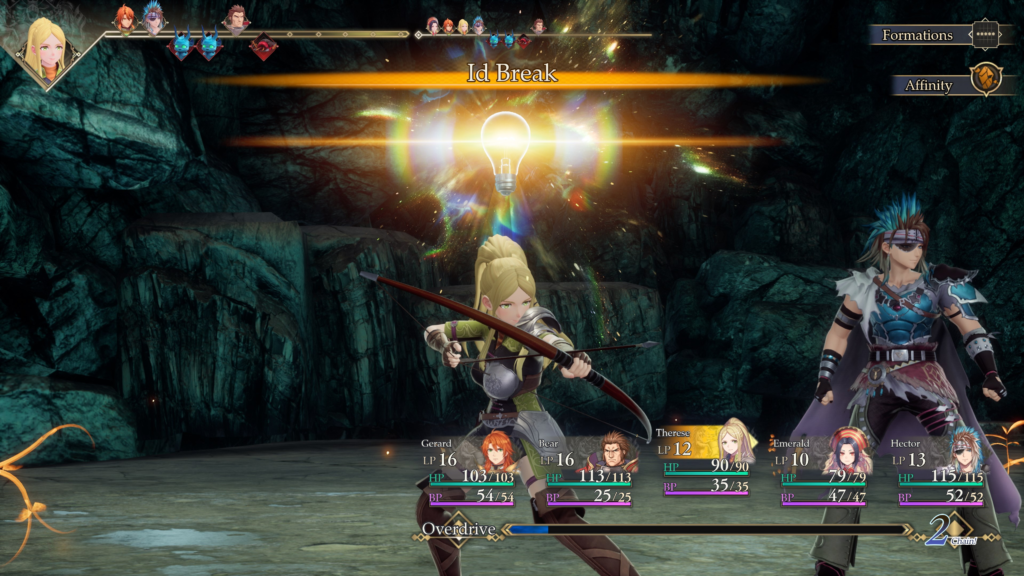 Romancing SaGa 2: Revenge of the Seven screenshot showing battle