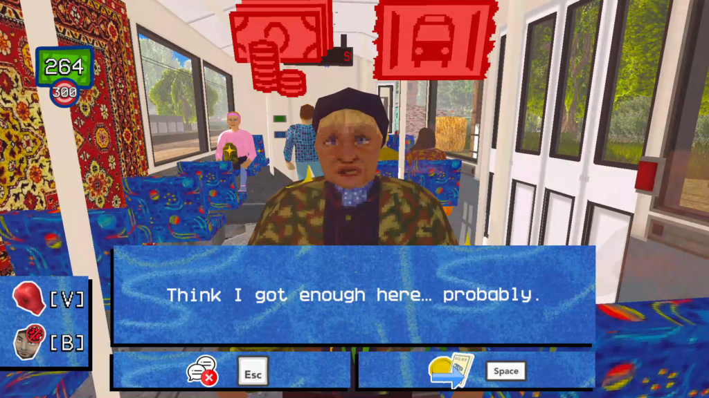 TROLEU screenshot from Steam showing rider on trolley