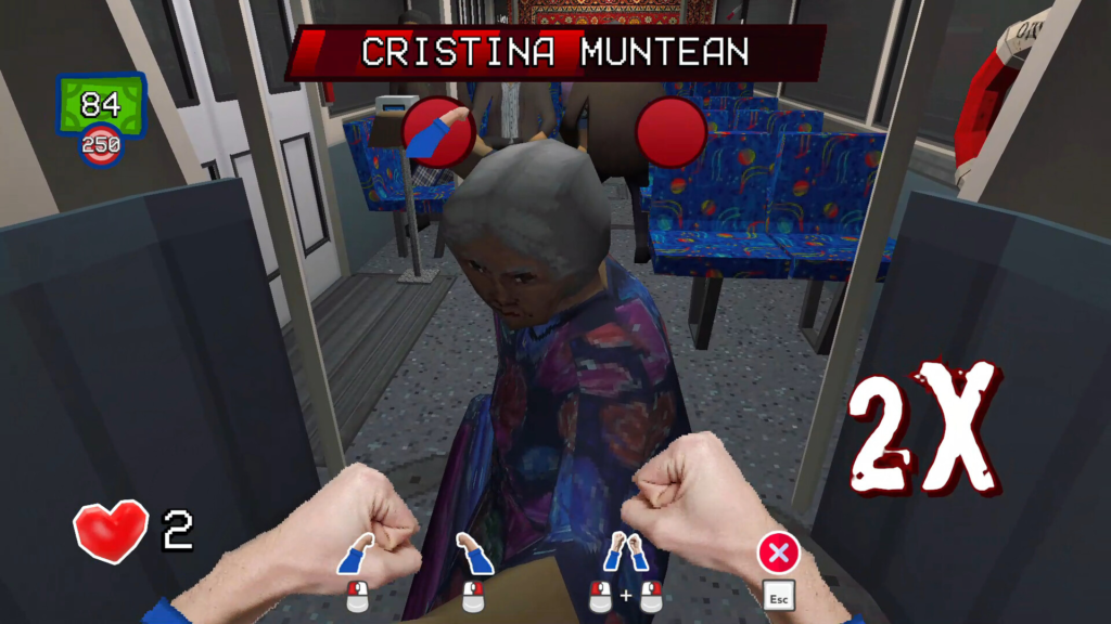 TROLEU screenshot from steam showing player pu7nching ladies