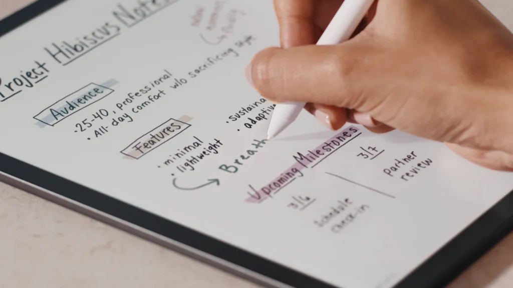 Kindle Scribe Colorsoft showing writing