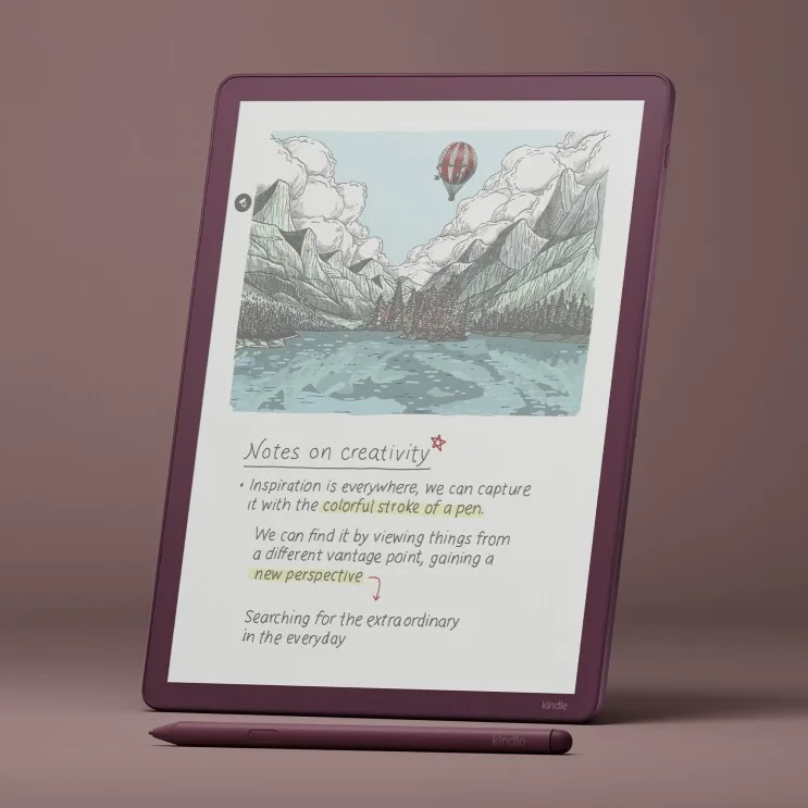 Kindle Scribe Colorsoft Fig color