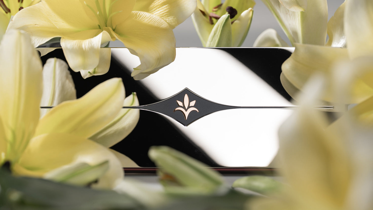 Lily 60 hhkb with glower on top showing shiny back