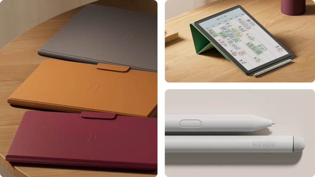 Kindle Scribe peripherals from pen to folio