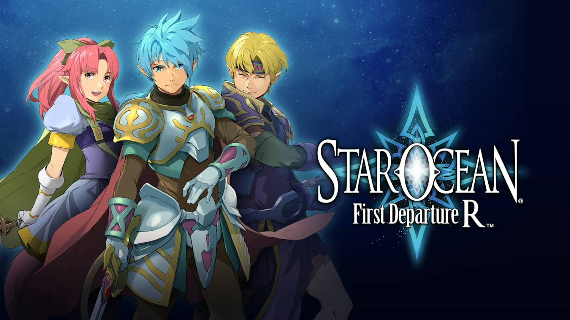 Star Ocean First Departure R image showing characters and game name