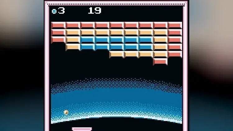 Atari ‘90s Rewind Collection showing Super breakout's gameplay with gif
