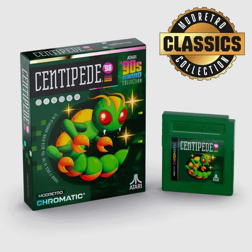 Atari ‘90s Rewind Collection showing Centipede box and cart
