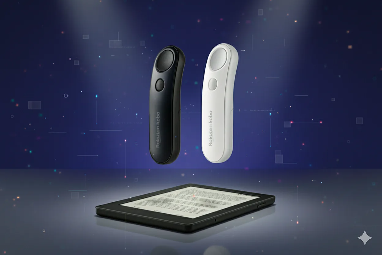 Kobo Remote with AI generated background
