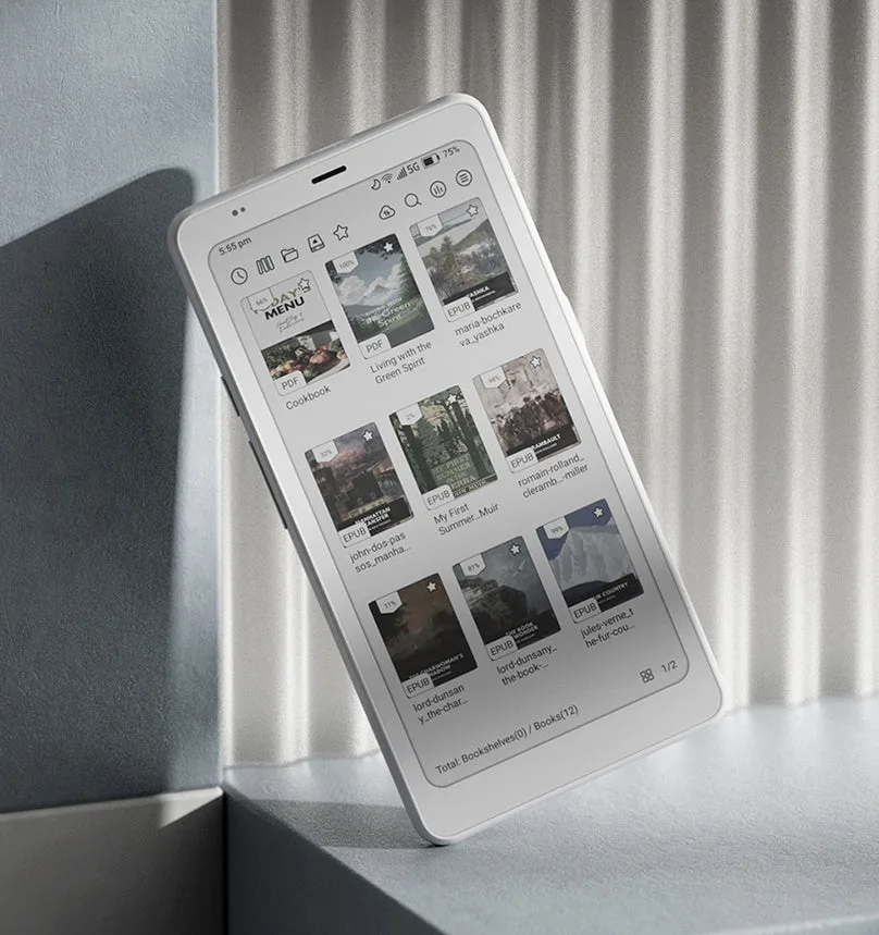 Boox Palma 2 Pro leaning on angle