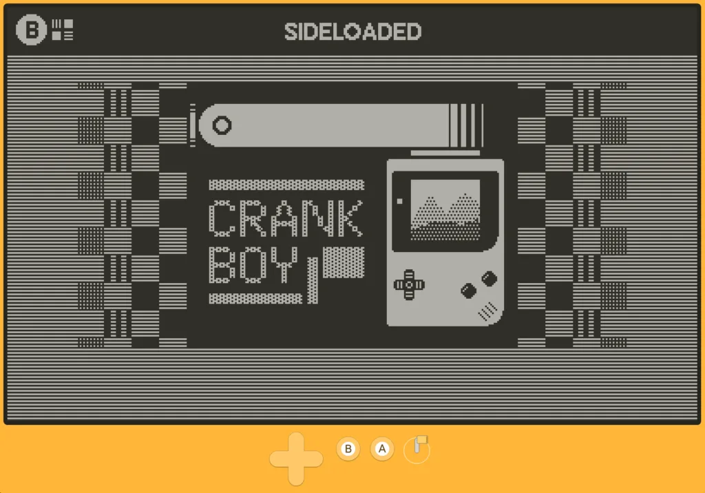 CrankBoy screen for launcher