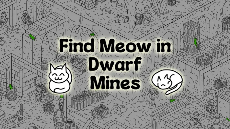 Find Meow in Dwarf Mines header over screenshot