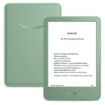 Kindle Basic in green on white background