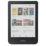 Kobo Clara Colour showing color screen on white background
