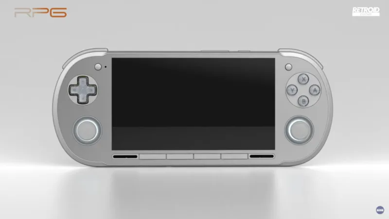 Retroid Pocket 6 render in silver