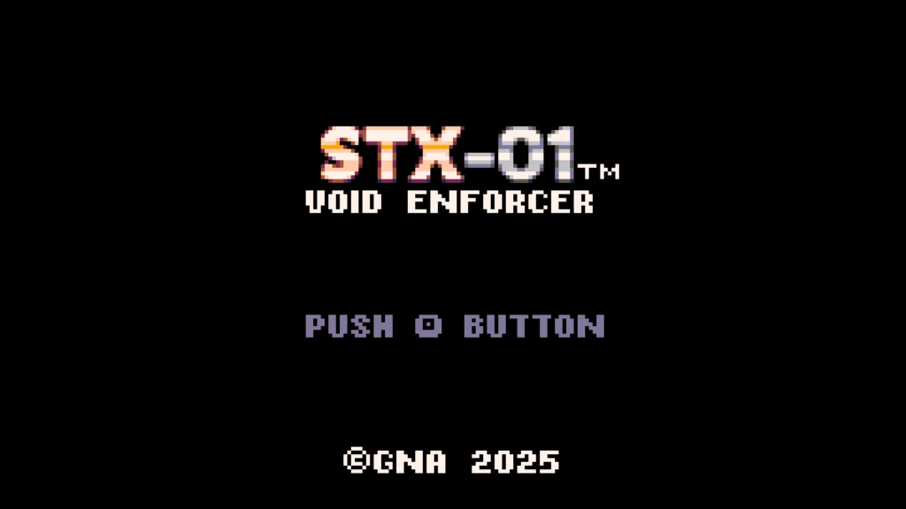 STX-01 title screen