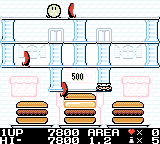 BurgerTime Deluxe screenshot showing end of level