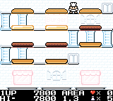 BurgerTime Deluxe screenshot showing start of new level