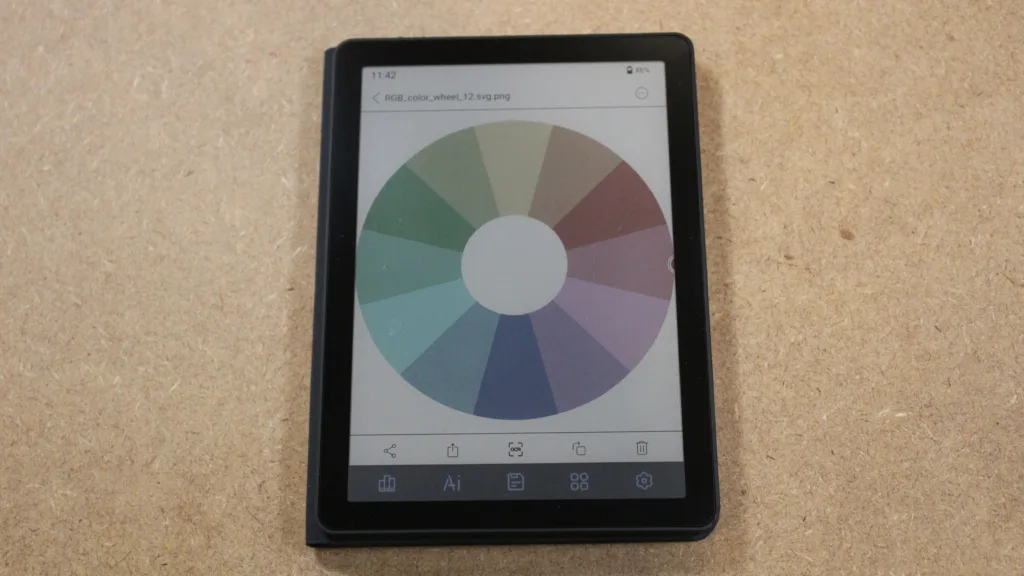 Bigme B6 Color Default color mode