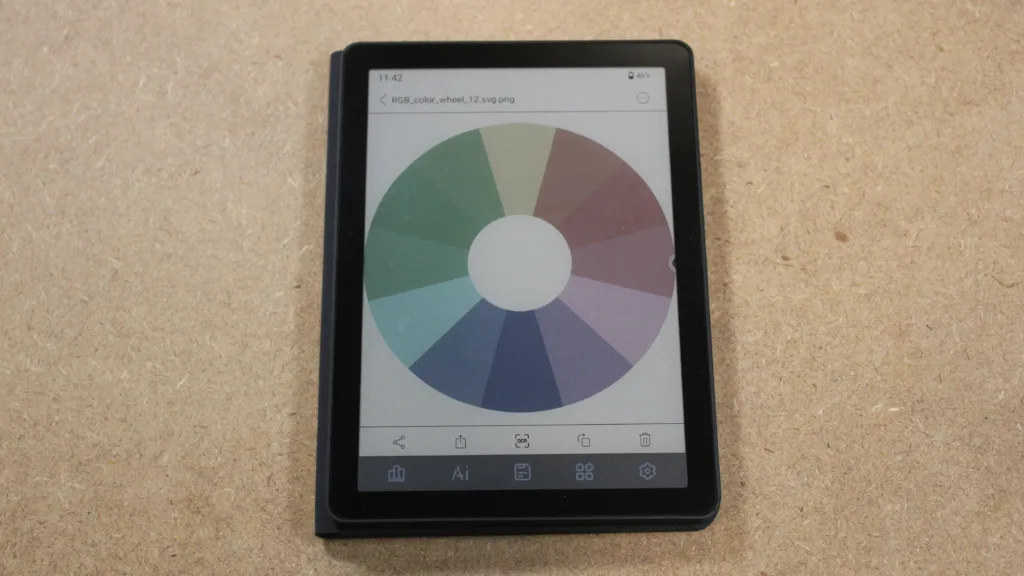 Bigme B6 Color Magazine color mode