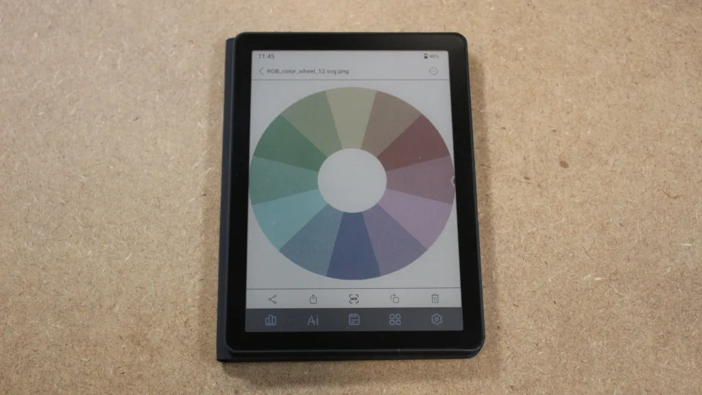 Bigme B6 Color Video color mode