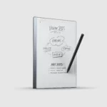 remarkable paper pro with pen on light gray background