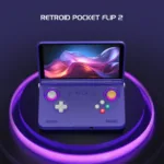 A picture of a purple Retroid Pocket Flip 2.
