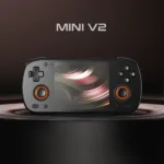A picture of a black Retroid Pocket Mini v2.