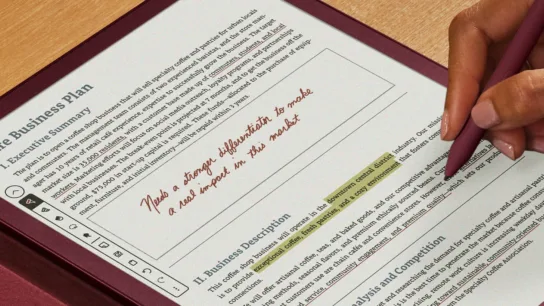 Screenshot of Kindle Scribe Colorsoft from Amazon
