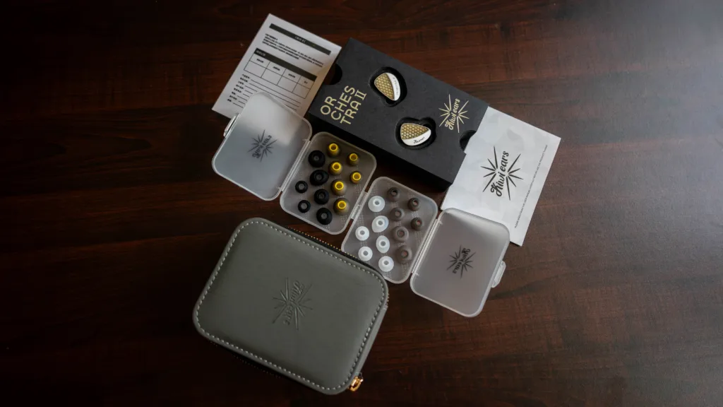 Kiwi Ears Orchestra 2 box content with paperwork