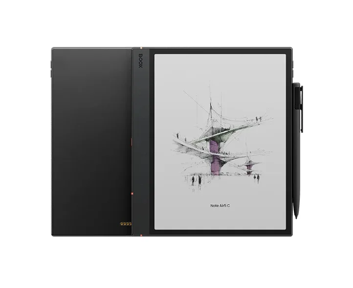 Boox Air5 C on white backround showing front