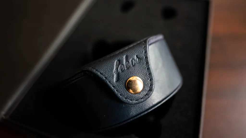 Buttoned down Febos branded Cano Cristales case