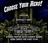 Roguecraft screenshot showing hero selection screen