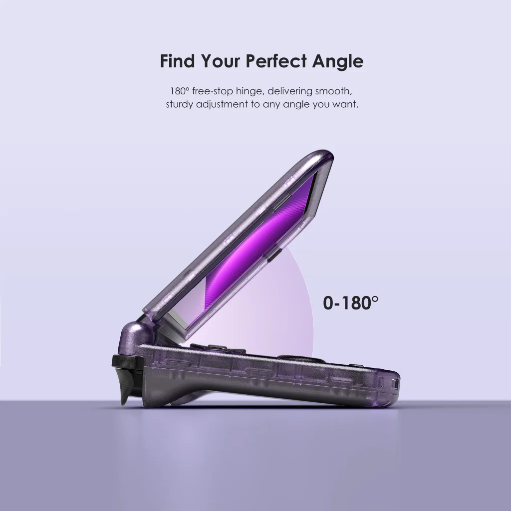 A picture showing the claims of the Duo being able to be adjusted to any angle from 0 to 180.